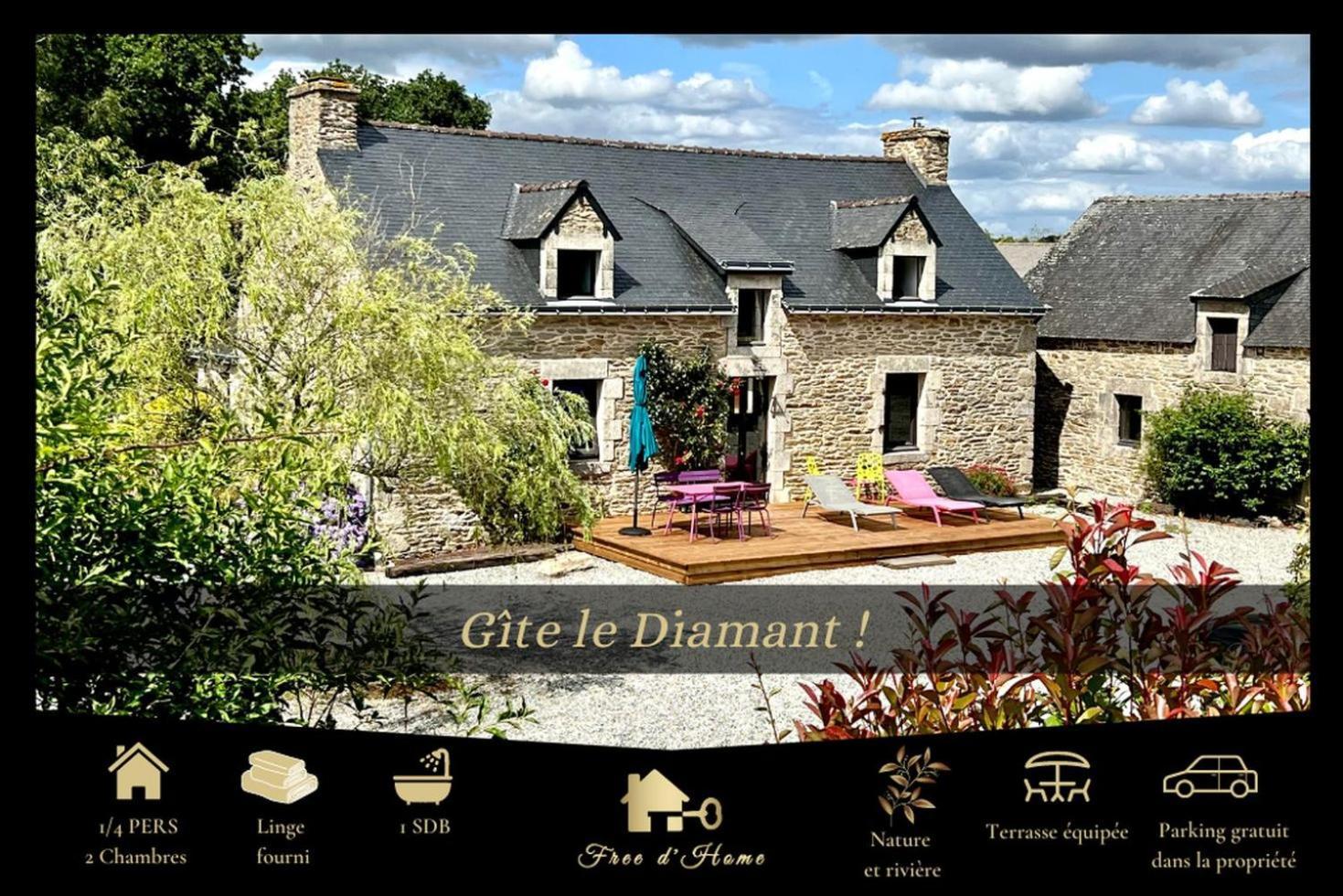 Gite Diamant, Vallee Du Scorff, Nature, Bien-Etre Arzano Екстериор снимка
